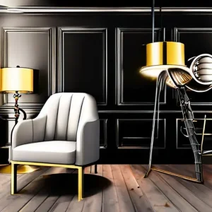 Как сочетать металл в интерьере: хром, латунь, черный