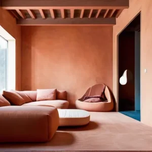 Терракотовый интерьер: удачные сочетания и материалы