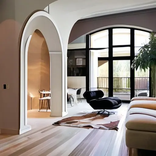 Полуарка в интерьере: когда смотрится современно