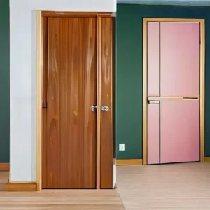 Двери вровень со стеной: варианты отделки и покраски