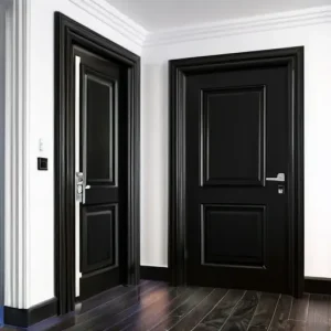 Двери с черной кромкой: как вписать в интерьер