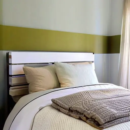 Как оформить изголовье кровати: мягкие панели, краска, рейки