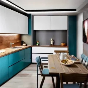 Как сделать кухню визуально легче: приемы с фасадами и цветом