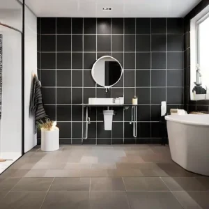 Как выбрать плитку для ванной: формат, швы и уход