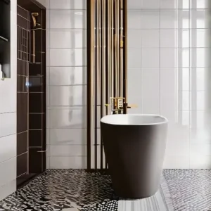 Ванная без плитки: какие материалы реально работают