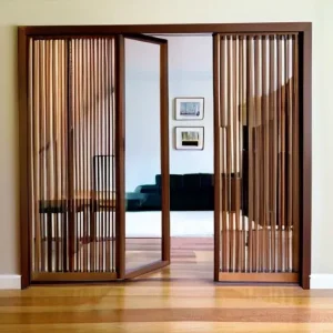 Оформление проема рейками: стильные варианты без «офиса»