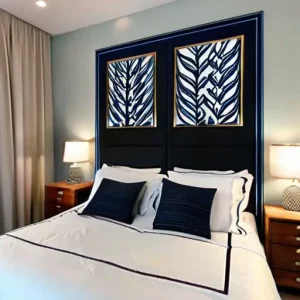 Как оформить стену за кроватью: изголовье, краска, панели