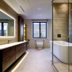 Керамогранит в ванной: где уместен и какие нюансы по укладке