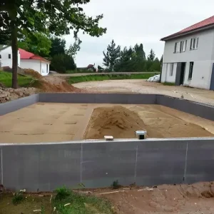 Подготовка основания под дом: песок, щебень, геотекстиль