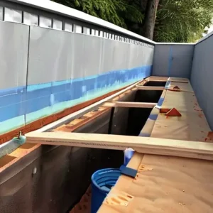 Подготовка к кладке стен: гидроизоляция первого ряда