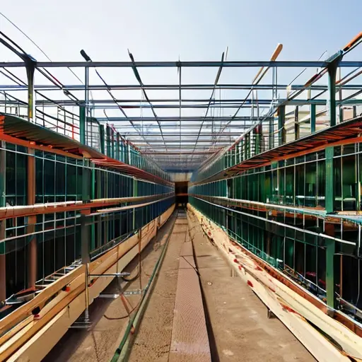 Временные конструкции на стройке: леса, подмости