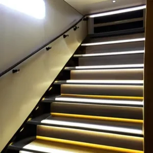 Освещение лестницы: автоматическая подсветка ступеней