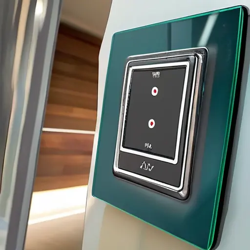 Электрика в стиле хай-тек: сенсорные выключатели и стеклянные панели