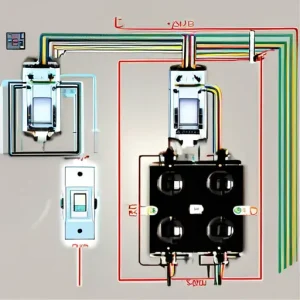 Схемы подключения двухклавишного выключателя на две лампы