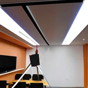 Монтаж светодиодного профиля в гипсокартонный потолок