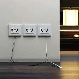 Электрика в стиле «Минимализм»: розетки в цвет стен