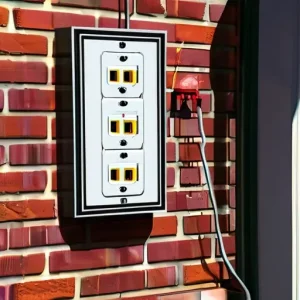 Электрика для рекламной выписки или вывески на частном доме