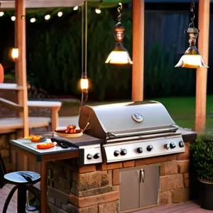 Освещение зоны барбекю: выбор термостойких плафонов
