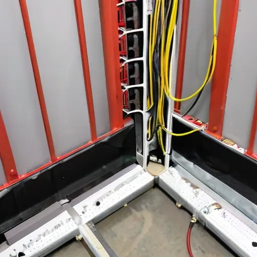 Монтаж электропроводки в швах между плитами перекрытия