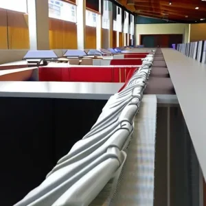 Особенности использования гибкого кабель-канала (змейки) для офисных столов